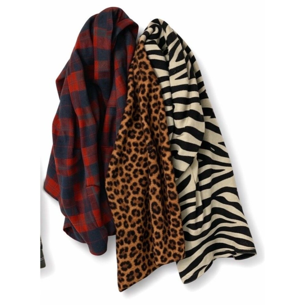 Old Navy Women’s Animal & Plaid Print Butter Soft & Fleece INFINITY Scarves X3